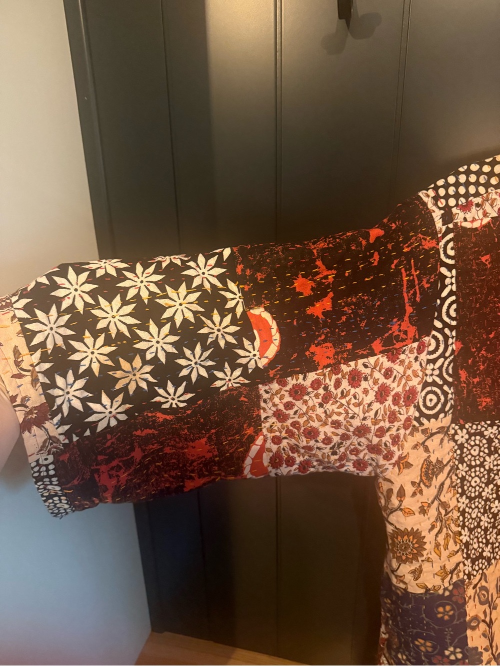 🌹 Raj Women’s Quilted Kantha Patchwork Kimono *Bohemian Boho Chic* - Picture 8 of 13